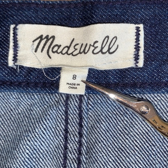 “Kintsugi” style SKIRT, 3D gold embellishment, wrap denim raw hem. OOAK 8 - Picture 11 of 17